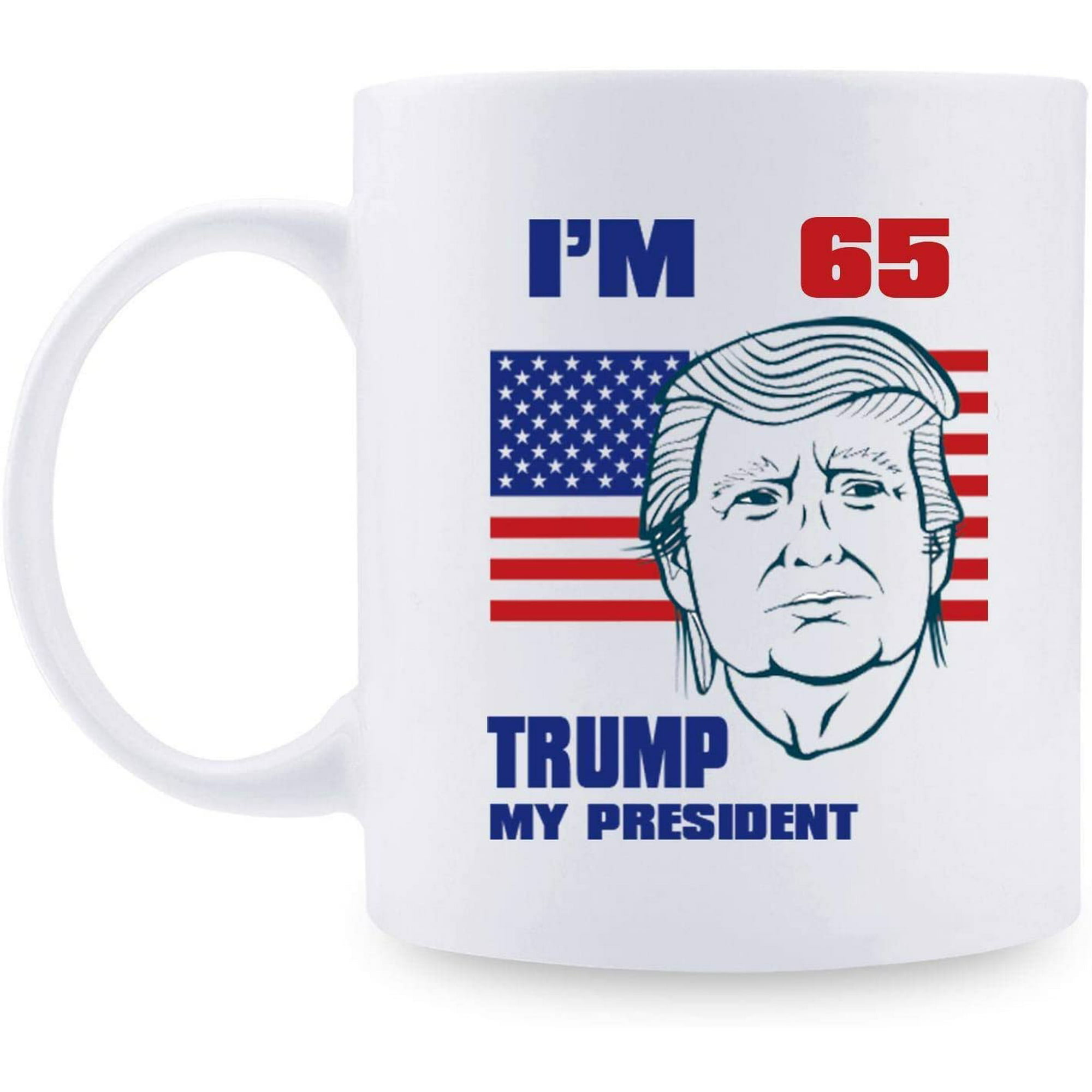 Happy 65th Birthday Gifts For Women Men 65 Coffee Mug Trump 65th 65 Year Old